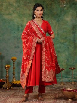 Gillori - Bhavyata Anarkali Kurta with Pant and Dupatta (Set of 3)