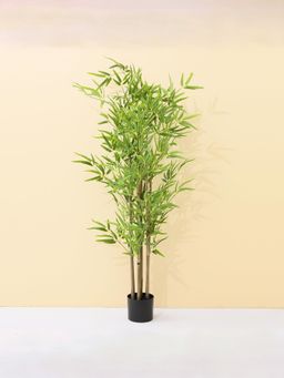 Ekhasa - Bamboo Artificial Plant with Pot for Home Decor (5 Feet)