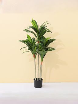 Ekhasa - Corn Leaves Artificial Plant with Pot for Home Decor (4 Feet)
