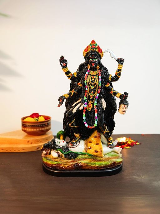 Ekhasa Aura Series Big Size Marble Dust Kali Maa Idol (1 Feet)