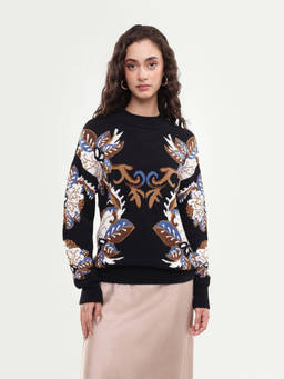 RAREISM - Women'S Lepo Black Nylon Blend Sweater