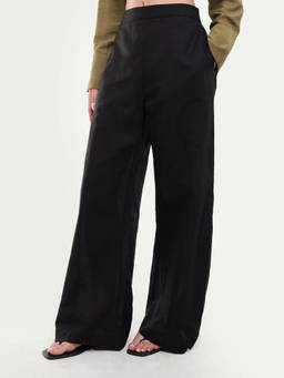 RAREISM - Women'S Mong Black Linen Blend Trousers