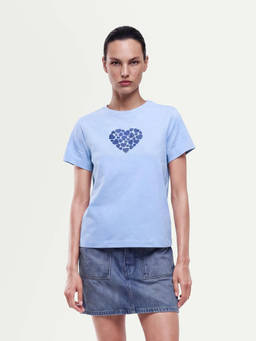 RAREISM - Women'S Packz Light Blue Cotton Blend T-Shirt