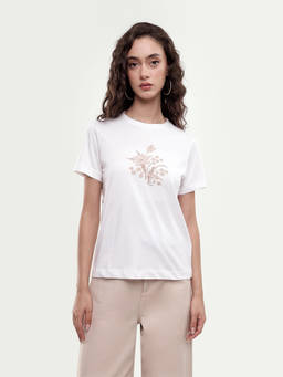 RAREISM - Women'S Poco White Cotton T-Shirt
