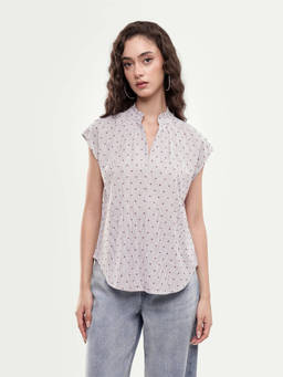 RAREISM - Women'S Sitty Purple Cotton Top
