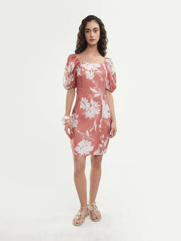 RAREISM - Women'S Stefin Dusky Orange Polyester Dress