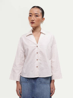 RAREISM - Women'S Yusi White Cotton Shirt