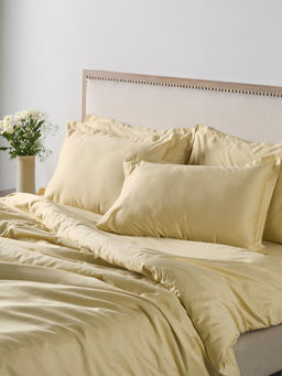 Kansso - Sunshine 600 Tc Cotton Fitted Bedsheet with Pillow Cover