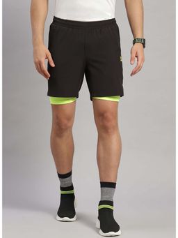 Rock.it - Men Black Solid Shorts