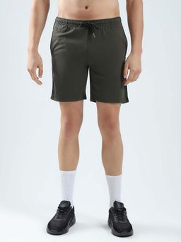 Monte Carlo - Men Olive Solid Regular Fit Bermuda Shorts
