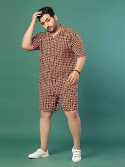 RIGO - Orange Printed Co-Ord (Set of 2)