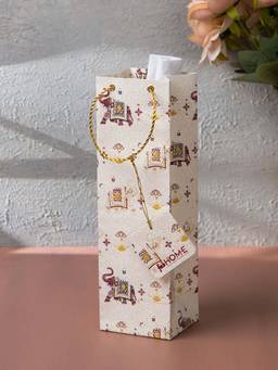Fabindia - Red Gaj Paper Gift Bag
