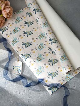 Fabindia - Blue Gaj Paper Wrapping Sheet