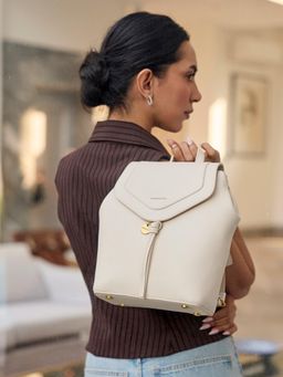 MIRAGGIO - Women Cosmo Backpack - Ivory (L)