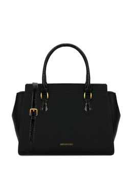 MIRAGGIO - Abena Top Handle Satchel Bag with Detachable Strap - Black (M)