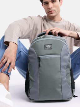 Teakwood - Leather Unisex Backpack - Grey