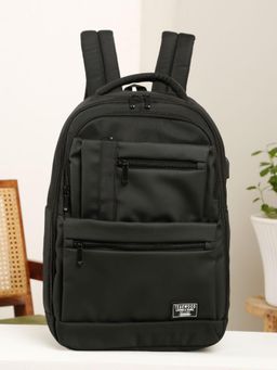 Teakwood - Leather Unisex Backpack - Black