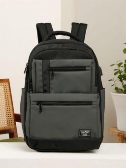 Teakwood - Leather Unisex Backpack - Grey