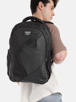 Teakwood - Leather Unisex Backpack - Black