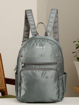 Teakwood - Leather Unisex Backpack - Grey