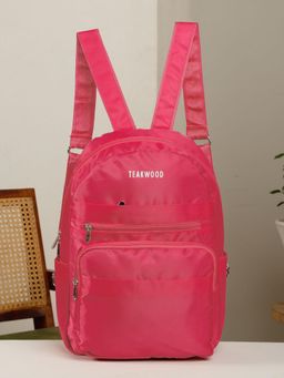 Teakwood - Leather Unisex Backpack - Pink