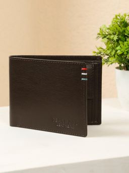 Teakwood - Men’s Black Leather Two-Fold Wallet