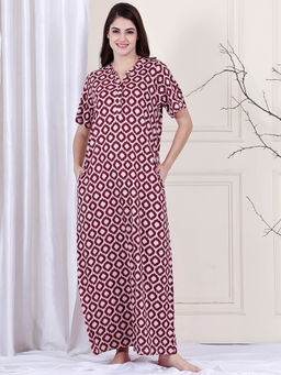 Kanvin - Pink Women's Long Nighty