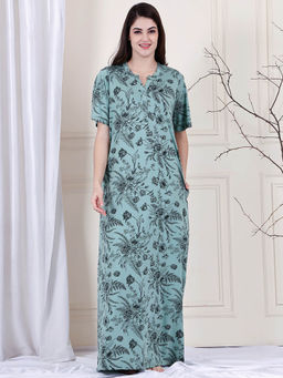 Kanvin - Blue Women's Long Nighty