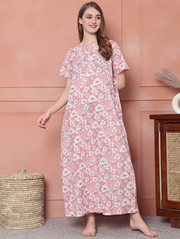 Kanvin - Peach Women's Long Nighty