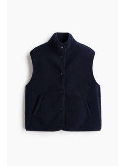 H&M - Women Blue Teddy Gilet