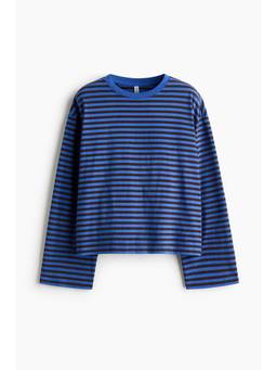 H&M - Women Blue Long-Sleeved Cotton Top