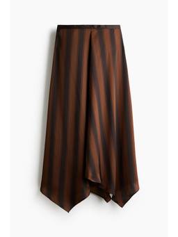 H&M - Women Brown Long Handkerchief Skirt