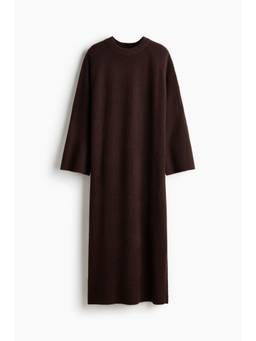 H&M - Women Brown Knitted Maxi Dress
