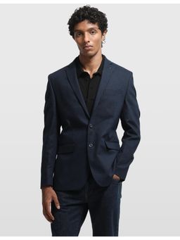 Arrow - Navy Blue Men's Solid Tailored Fit Blazer