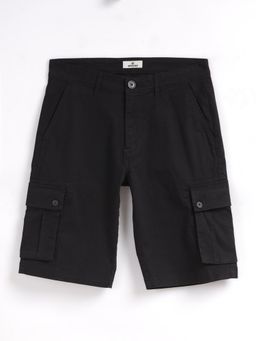 WROGN - Solid Black Cargo Shorts