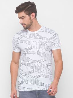 Being Human - Men Printed White T-Shirt