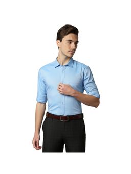 Park Avenue - Medium Blue Solid Formal Shirt