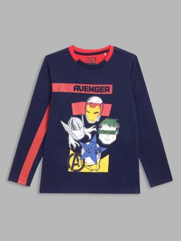 Blue Giraffe - Navy Blue Printed T-Shirt