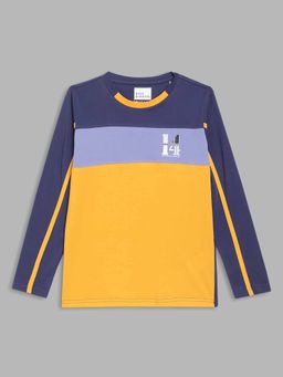 Blue Giraffe - Multicolor Color Block T-Shirt