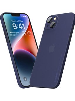 Memumi - Ultra Slim 0.3mm Back Cover Case Navy Blue