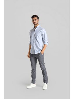 Crocodile - Cotton Solid Grey Casual Shirt