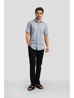 Crocodile - Cotton Solid Grey Casual Shirt
