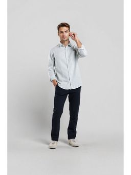 Crocodile - Lyocell Solid Green Casual Shirt