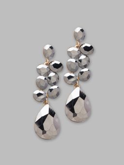 Globus - Gold Plated Geometric Drop Earring-3619403001