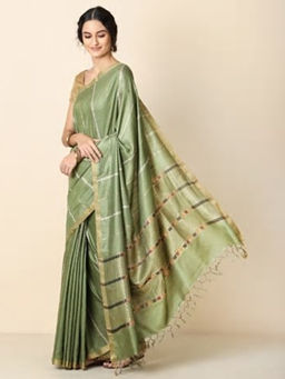 Fabindia - Silk Tussar Woven Sari