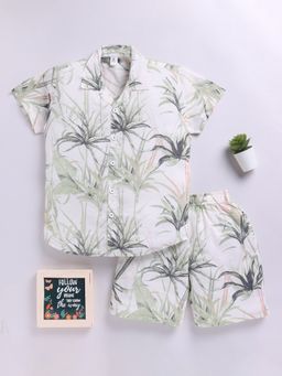 Clt.s - Multi-Color Printed Short Sleeves Shirt and Shorts (Set of 2)