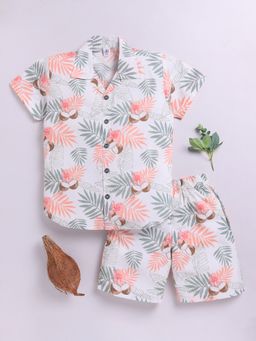 Clt.s - Multi-Color Printed Short Sleeves Shirt and Shorts (Set of 2)