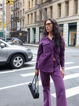 Contemponari - Purple Olympus Solid Co-Ord Set