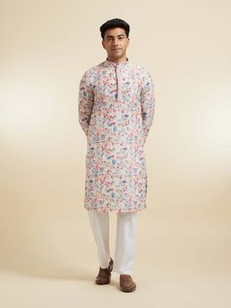 Diwas by Manyavar - Men Elegant Multi-Color Cotton Kurta Pyjama