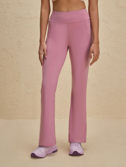 Nykd by Nykaa - Ultimate Comfort Cotton Stretch Flare Leggings with Anti Slip Waist & Pockets NYAT503 Mauve